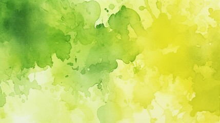 Obraz na płótnie Canvas Photo of a vibrant watercolor background in shades of green and yellow