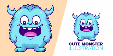 Cute Monster Kid Cartoon: Isolated Flat Design for Holiday Icon Concept