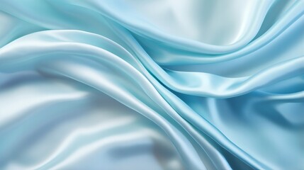 Obraz premium Photo of a close-up view of a vibrant blue fabric texture