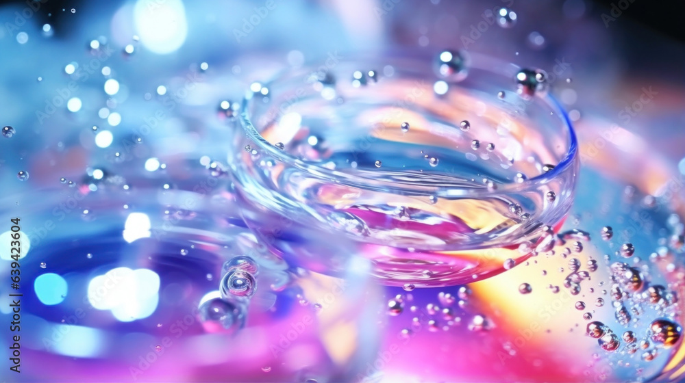 Poster captivating iridescent flecks dancing on the surface of the sambuca suspended in a tranquil and drea