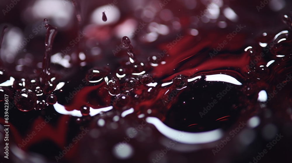 Poster refreshing ripples rolling across the deep dark pools of wine as they settle in the glass.