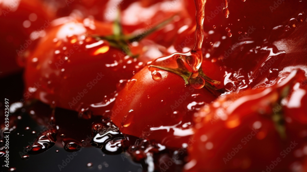 Aufkleber the gentle dignified falls of piquant and deep red bloody mary mix taking shape and steadily cascadi