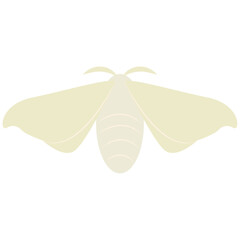 Isolated colored moth insect animal icon Vector