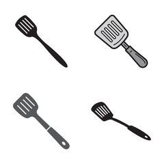 spatula icon logo vector design template