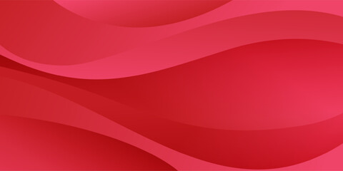 Abstract wave red background with modern gradient for banner, poster web design