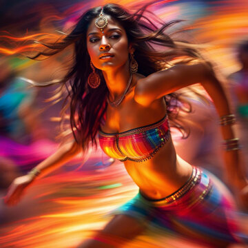 portrait of an Indian dancer