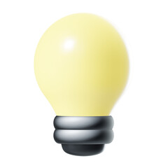Round lamp icon 3d illustration