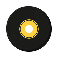 Fototapeta na wymiar Isolated colored retro music vinyl icon Vector