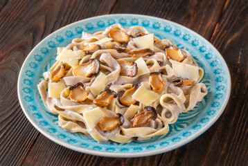 Creamy Tagliatelle and Mushrooms