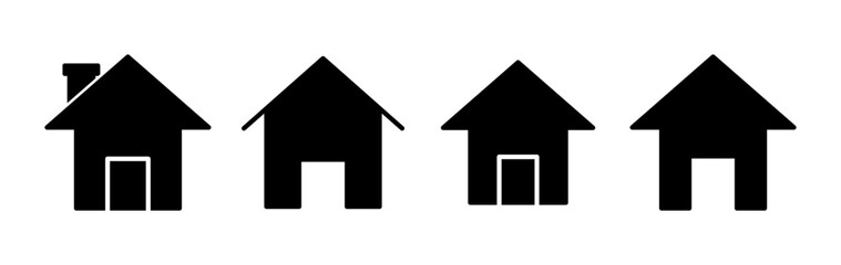Home icon vector. House vector icon