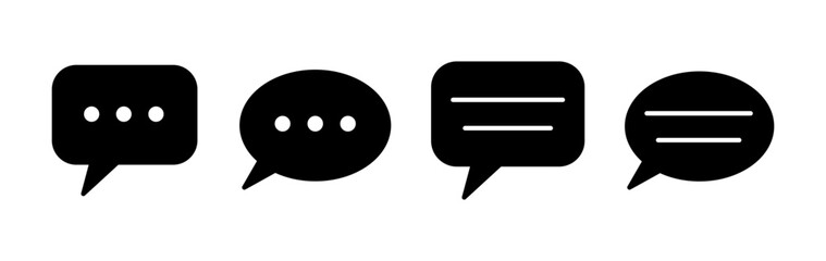 Chat icon vector. Chat Icon in trendy flat style isolated. Speech bubble symbol