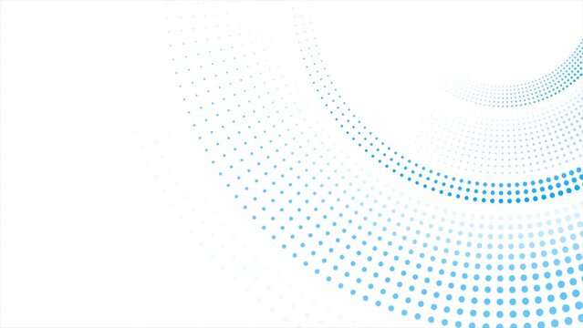 Bright blue minimal dotted lines abstract background. Seamless looping geometric concept motion design. Video animation Ultra HD 4K 3840x2160