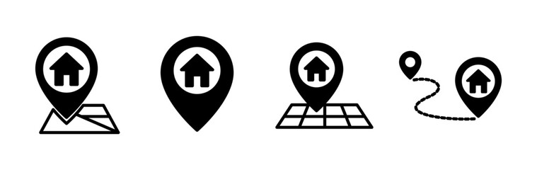 Address icon vector. location icon. address symbol. pin