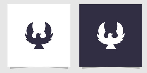 eagle logo design vector