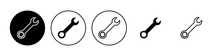 Wrench icon set. repair icon vector. tools icon vector