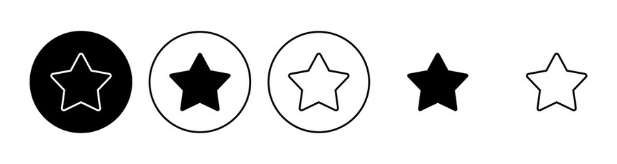 Obraz premium Star Icon set. rating icon vector. favourite star icon
