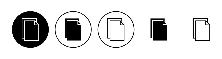 Document icon set. Paper icon. File Icon