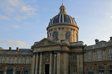 Fototapeta na wymiar Mazarine Library at sunset, Paris