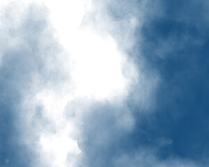 曇り空の水彩風背景イラスト　