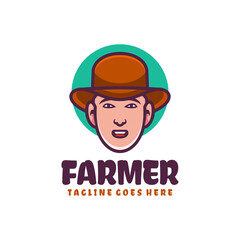 farmer mascot logo design