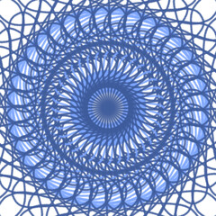 abstract blue circle mandala for background 
