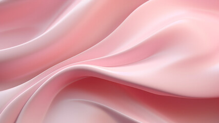 Fototapeta premium Elegance abstract soft focus wave glossy pink fabric use for background