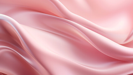 Elegance abstract soft focus wave glossy pink fabric use for background