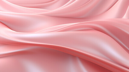 Elegance abstract soft focus wave glossy pink fabric use for background