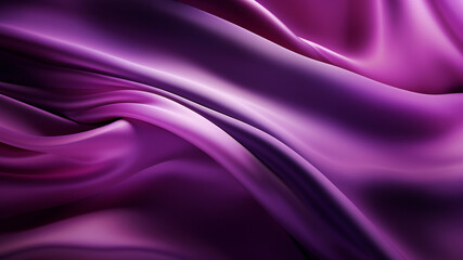 Elegance abstract soft focus wave glossy purple fabric use for background
