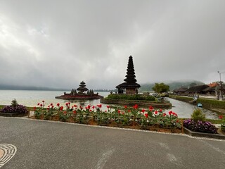 Pura Ulun Danu Bratan in Bali Indonesia.