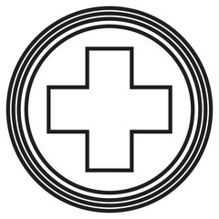 Obraz premium caduceus icon on metal internet button