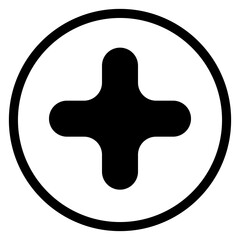 caduceus icon on metal internet button