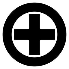 caduceus icon on metal internet button