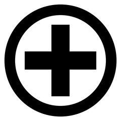 caduceus icon on metal internet button
