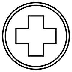 caduceus icon on metal internet button