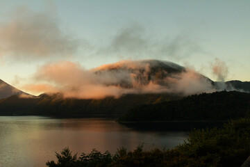 mountains seen through the clouds