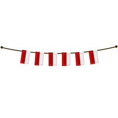 Obraz premium 3d render of a rope with a symbol of the word