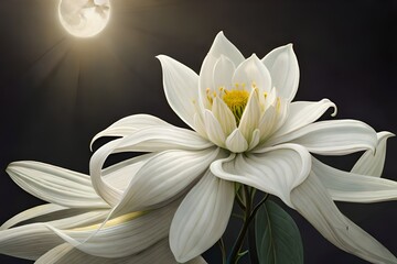 white water lily and generated AI