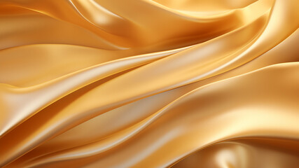 Obraz premium Elegance abstract soft focus wave glossy Gold fabric use for background