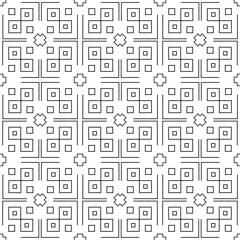 Geometric seamless vector pattern screen wall decorative wall hanging, room divider, decorative panel Wooden Separator black and white pattern