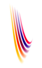 A vibrant and playful design featuring rainbow-color lines arranged in a dynamic composition, perfect for adding a pop of color to any project