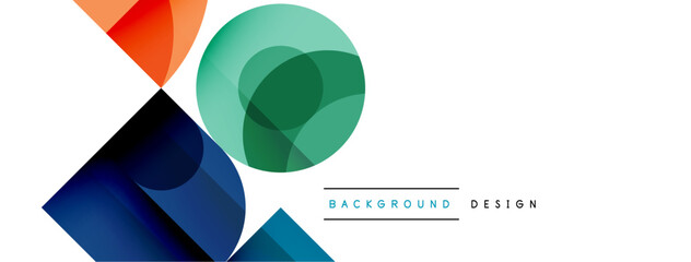 Enigmatic Circles - Captivating Vector Geometric Background, Unveiling the Mesmerizing Composition of Intriguing Circle Elements