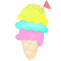 Ice cream cone Summer 
