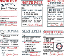 North Pole Delivery Tag Svg