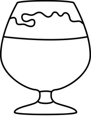 Hand drawn beer glass, mug or bottle of oktoberfest