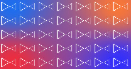 Loopable ingenious creative low poly triangle scale animation CG background. Geometric shape polygon motion graphic. Futuristic networking data structure design element.