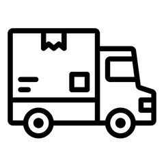 Delivery Truck outline icon