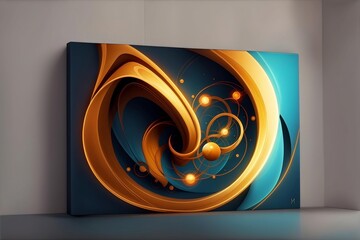 Abstract Quantum Wall Art - Dynamic Visual Creation