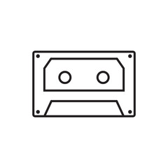 cassette icon vector