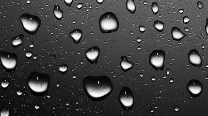 rain drops on the glass of car, raindrops on the glass